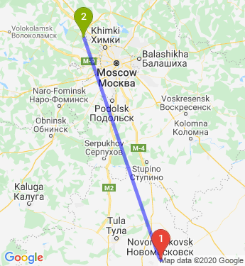 Маршрут по Новомосковску