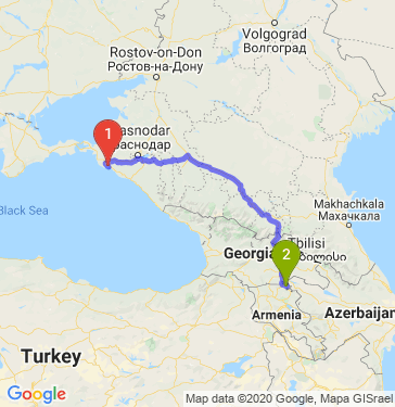 Маршрут из Новороссийска в Ноемберяна