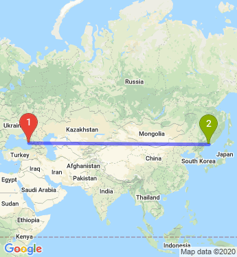 Маршрут из Сочи в Владивосток