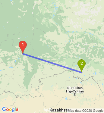 Маршрут из Перми в Омск