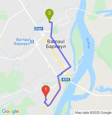 Маршрут по Барнаулу