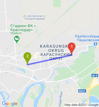 Маршрут по Краснодару