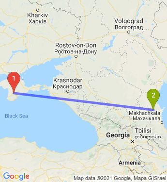 Маршрут из Симферополя в Кизлярский