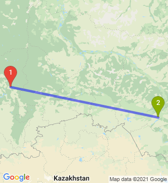 Маршрут из Перми в Новосибирск