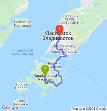 Маршрут из Владивостока в Vladivostock