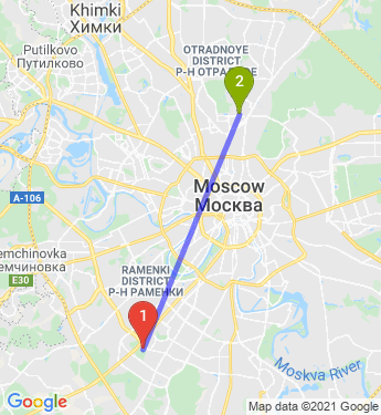 Маршрут по Москве