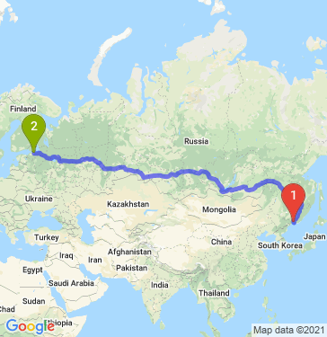 Маршрут из Артема в Санкт-Петербург