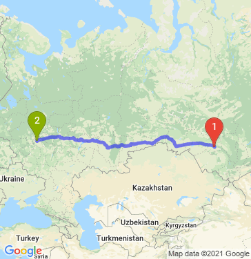 Маршрут из Бердска в Дзержинский