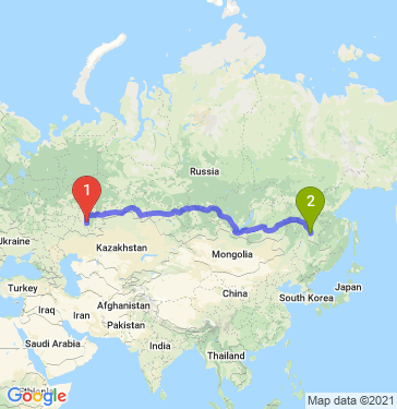 Маршрут из Салавата в Свободного