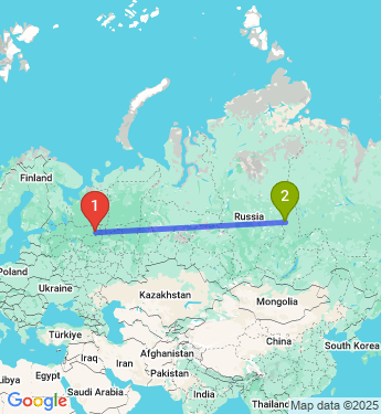 Маршрут из Широкого в Резервный