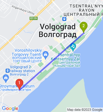 Маршрут по Волгограду