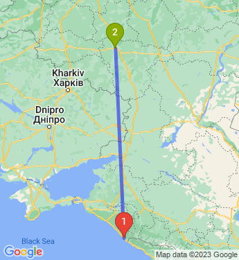 Маршрут из Сочи в Воронеж