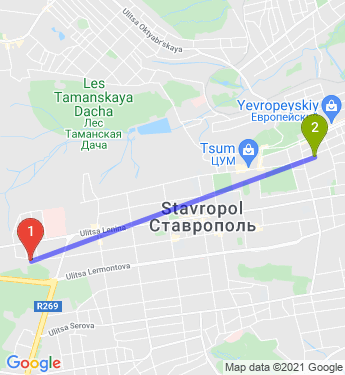 Маршрут по Ставрополю