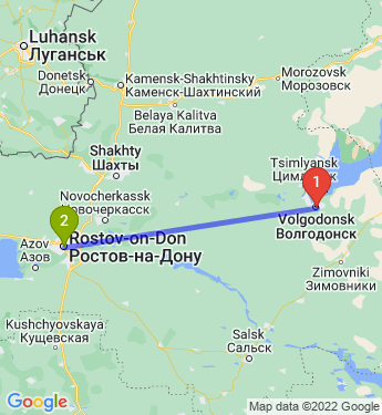 Маршрут из Волгодонска в Ростов-на-Дону