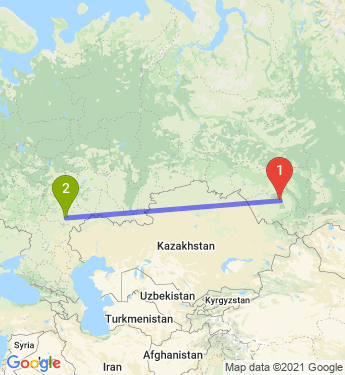 Маршрут из Барнаула в Энгельс