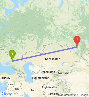 Маршрут из Барнаула в Ростов-на-Дону