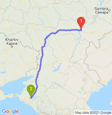 Маршрут из Энгельса в Краснодар