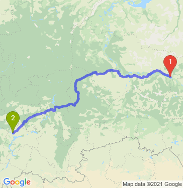 Маршрут из Нижневартовска в Казань