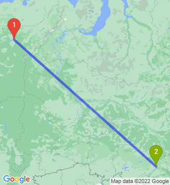 Маршрут из Усинска в Новосибирск