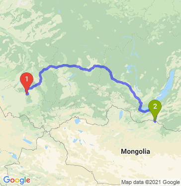 Маршрут из Барнаула в Кяхту