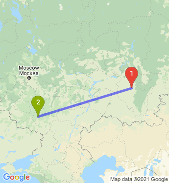 Маршрут из Уфы в Воронеж