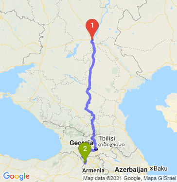 Маршрут из Волгограда в Гюмри