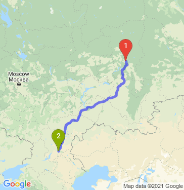 Маршрут из Перми в Волгоград