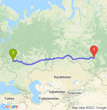Маршрут из Кемерова в Тулу