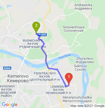 Маршрут по Кемерову