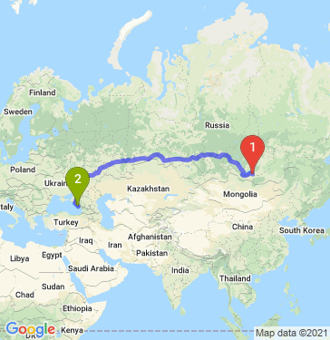 Маршрут из Улан-Удэ в Большой Сочи
