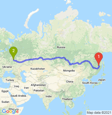 Маршрут из Комсомольска-на-Амуре в Рязань
