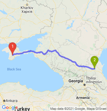 Маршрут из Симферополя в Шелковскую