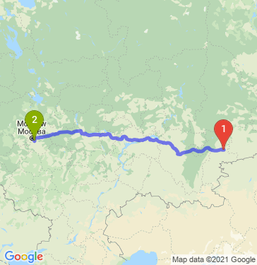 Маршрут из Копейска в Лыткарино
