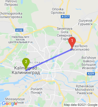 Маршрут по Калининграду