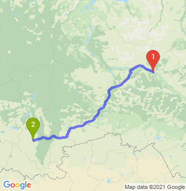 Маршрут из Нижневартовска в Уфу