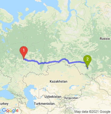 Маршрут из Чебоксар в Бобровку