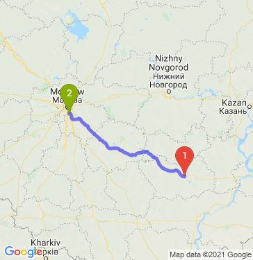 Маршрут из Пензы в Видное