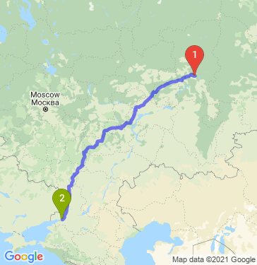 Маршрут из Перми в Ростов На Дону