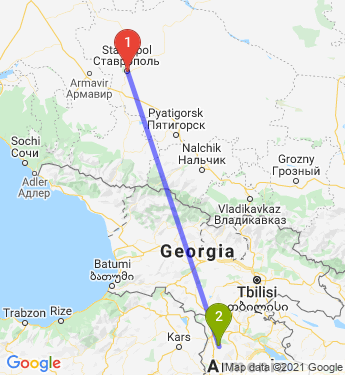 Маршрут из Ставрополя в Артик