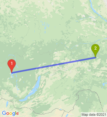 Маршрут из Братска в Алдан
