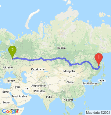Маршрут из Комсомольска-на-Амуре в Москву
