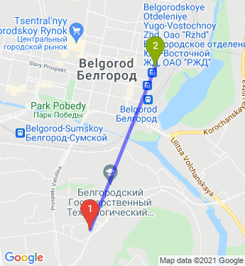 Маршрут по Белгороду