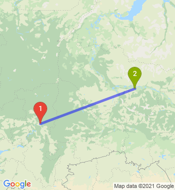 Маршрут из Перми в Нефтеюганск