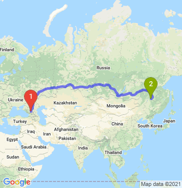 Маршрут из Минеральных Вод в Благовещенск