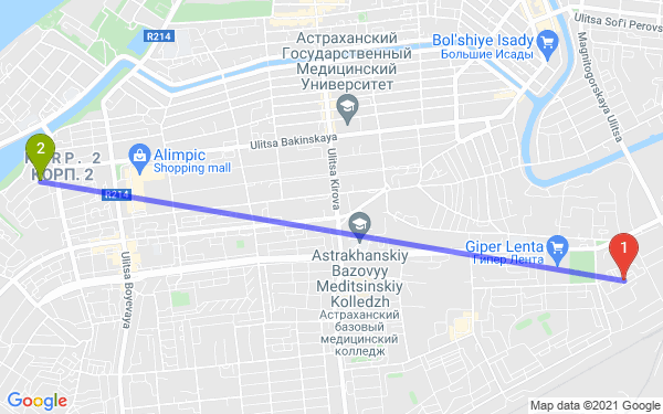 Маршрут по Астрахани