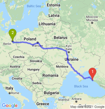 Маршрут из Новороссийска в Берлин