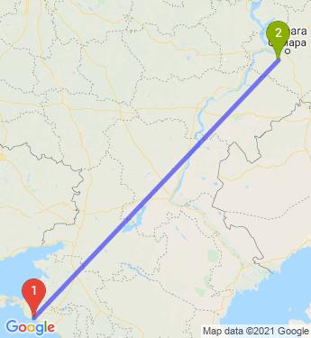 Маршрут из Новороссийска в Чапаевска