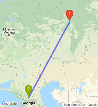 Маршрут из Перми в Нальчика