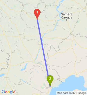 Маршрут из Пензы в Лима́н