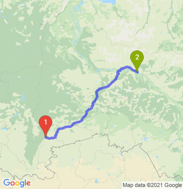 Маршрут из Миасса в Мегион
